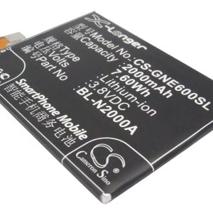 Replacement Battery for GIONEE, E6, E6t, Fly, IQ453 Quad, Luminor FHD, etc.