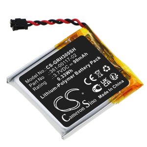 Replacement Battery for Garmin, Forerunner 30, Garmin, 361-00117-02, etc.