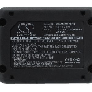 Replacement Battery for Milwaukee M12, M12 REDLITHIUM XC 4.0, C12 FM, C12 HZ, C12 HZ-0, C12 HZ-202C, etc.