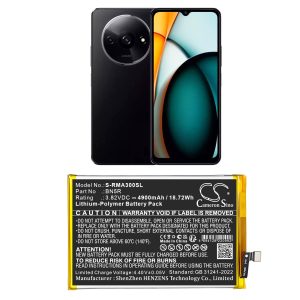 Replacement Battery for POCO 2312BPC51H 2312BPC51X C61 4G Redmi 23129RN51H 23129RN51X 2312CRNCCL, etc.